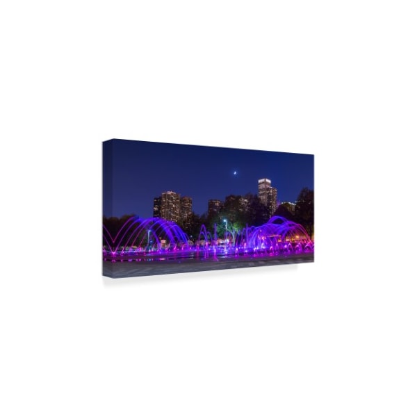 NjR Photos 'Chicago Moonlight' Canvas Art,10x19